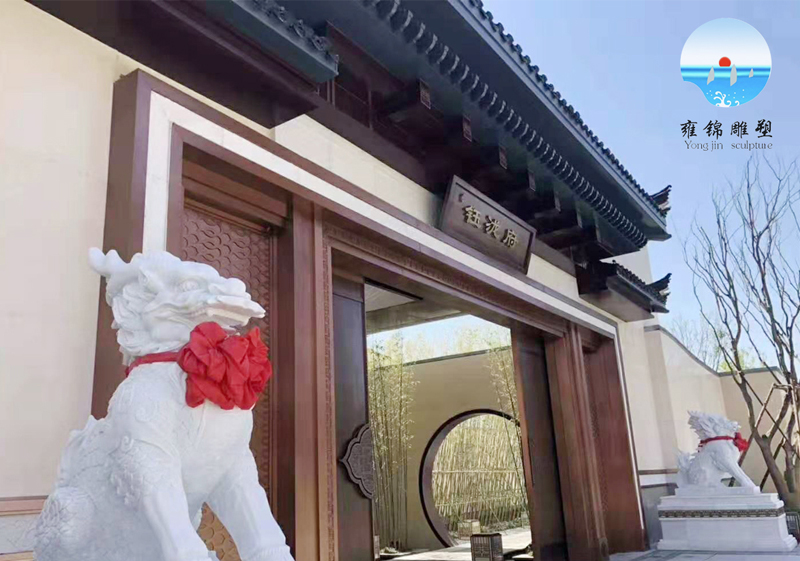 北京 新汉白玉麒麟雕塑
